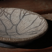 Coupelle blanche en céramique raku